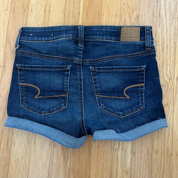 American Eagle Next Level Stretch Hi-Rise Shortie Shorts - Picture 2 of 5